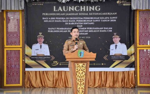 Wabup Sintang Minta Perusahaan Sawit Ikut Tanggung BPJS Pekerja Melalui CSR