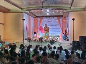 Camat Tempunak Hadiri Penutupan Program WVI di Desa Jaya Mentari