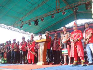 Petrus Sabang Merah Hadiri Gawai Dayak Melawi ke-18, Ajak Masyarakat Jaga Budaya dan Persatuan