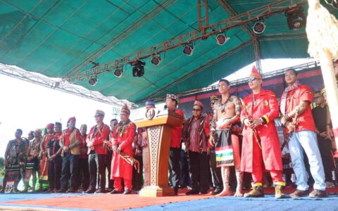 Petrus Sabang Merah Hadiri Gawai Dayak Melawi ke-18, Ajak Masyarakat Jaga Budaya dan Persatuan