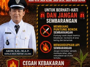Kepala Desa Penyak Lalang Imbau Warga Tingkatkan Kewaspadaan Selama Musim Kemarau