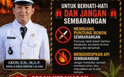 Kepala Desa Penyak Lalang Imbau Warga Tingkatkan Kewaspadaan Selama Musim Kemarau
